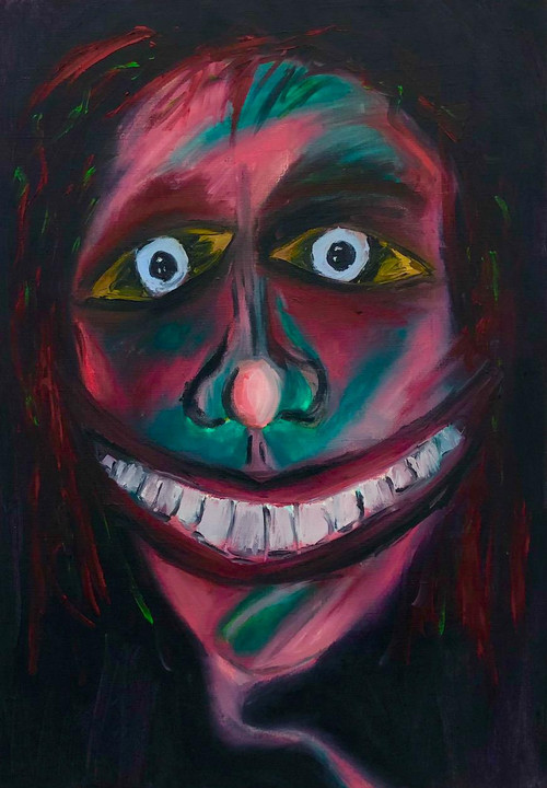 Laurine Thiebaut, <i>Lala</i>, 2023, huile sur toile, 59,4 x 84,1 cm. - Laurine Thiebaut